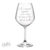 Bicchiere vino con scritta personalizzata